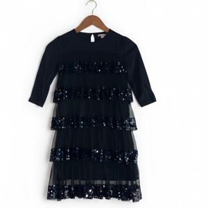 Crewcuts Black Sequin Formal Dress